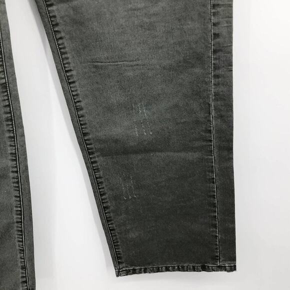 Meezan Men's Khaki Pants 36 Quarry Green Distressed Straight Leg Trousers NWT - Picture 5 of 8